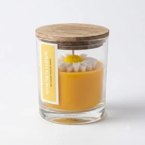 Daisy Flower Jar Candle