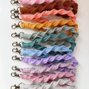 Twisted Macrame Keychain