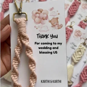 Twisted Macrame Keychain