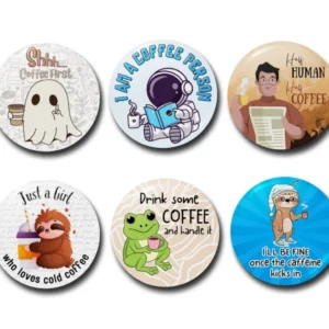 Coffee Lover Quotes Badges - Set 2
