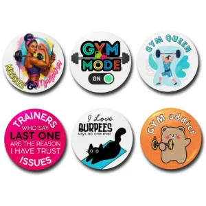 Gym Girl Quotes badges