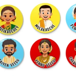Brides and Groom badges - Set 1